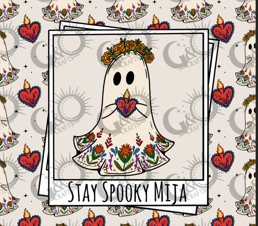 Spooky Mija Tumbler Wrap