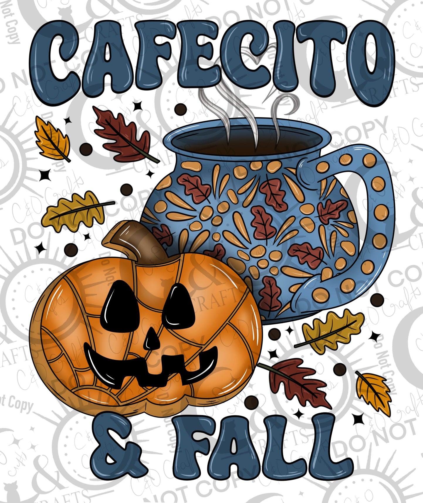 Cafecito & Fall PNG