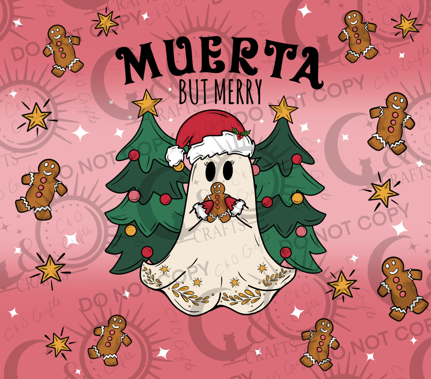 Muerta but Merry 20oz Tumbler Wrap