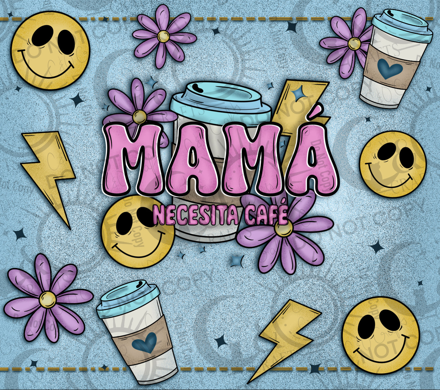 Mamá Necesita Café 20oz Wrap