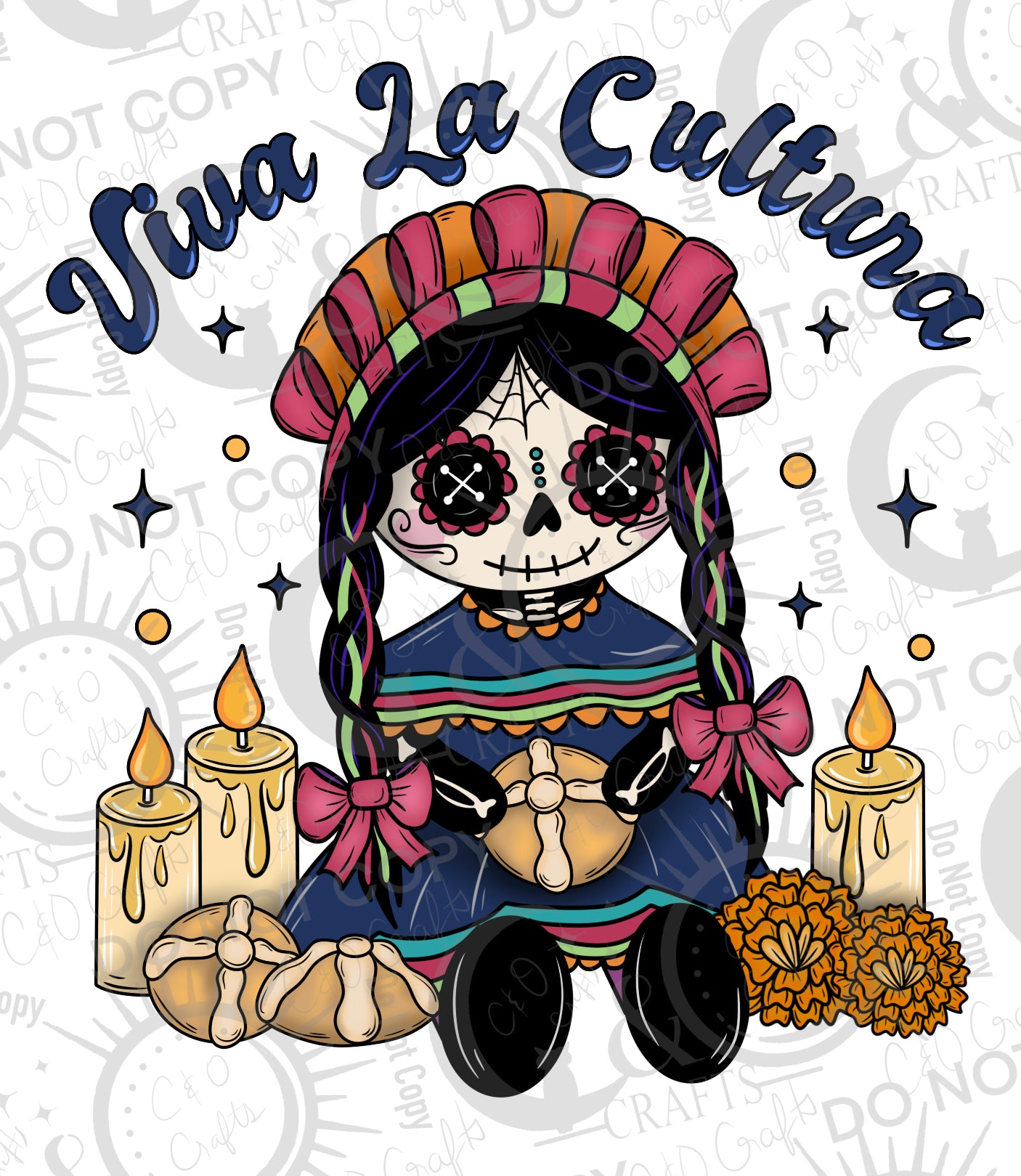 Viva La Cultura (Blue) PNG