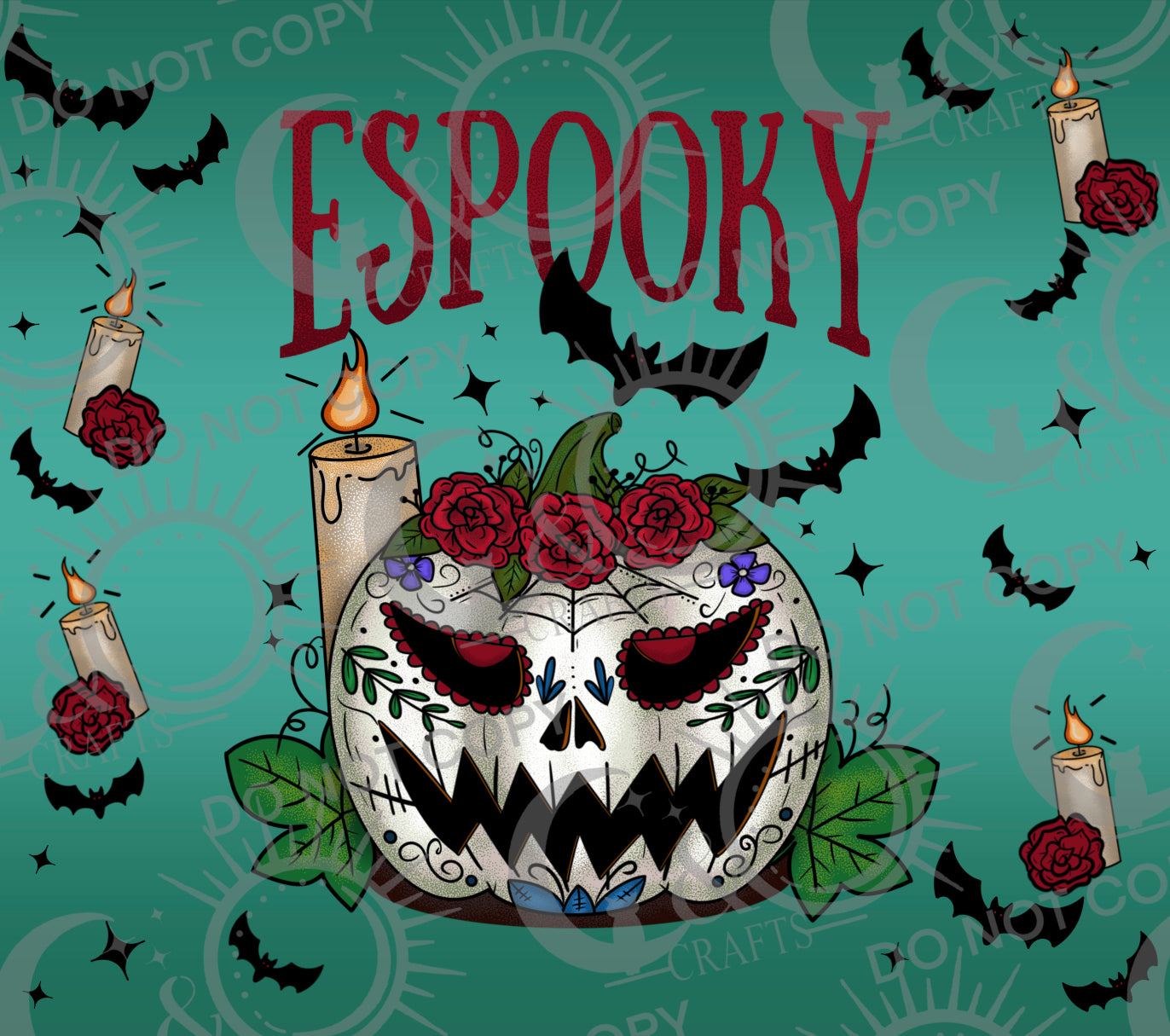 Espooky 20 oz Tumbler Wrap