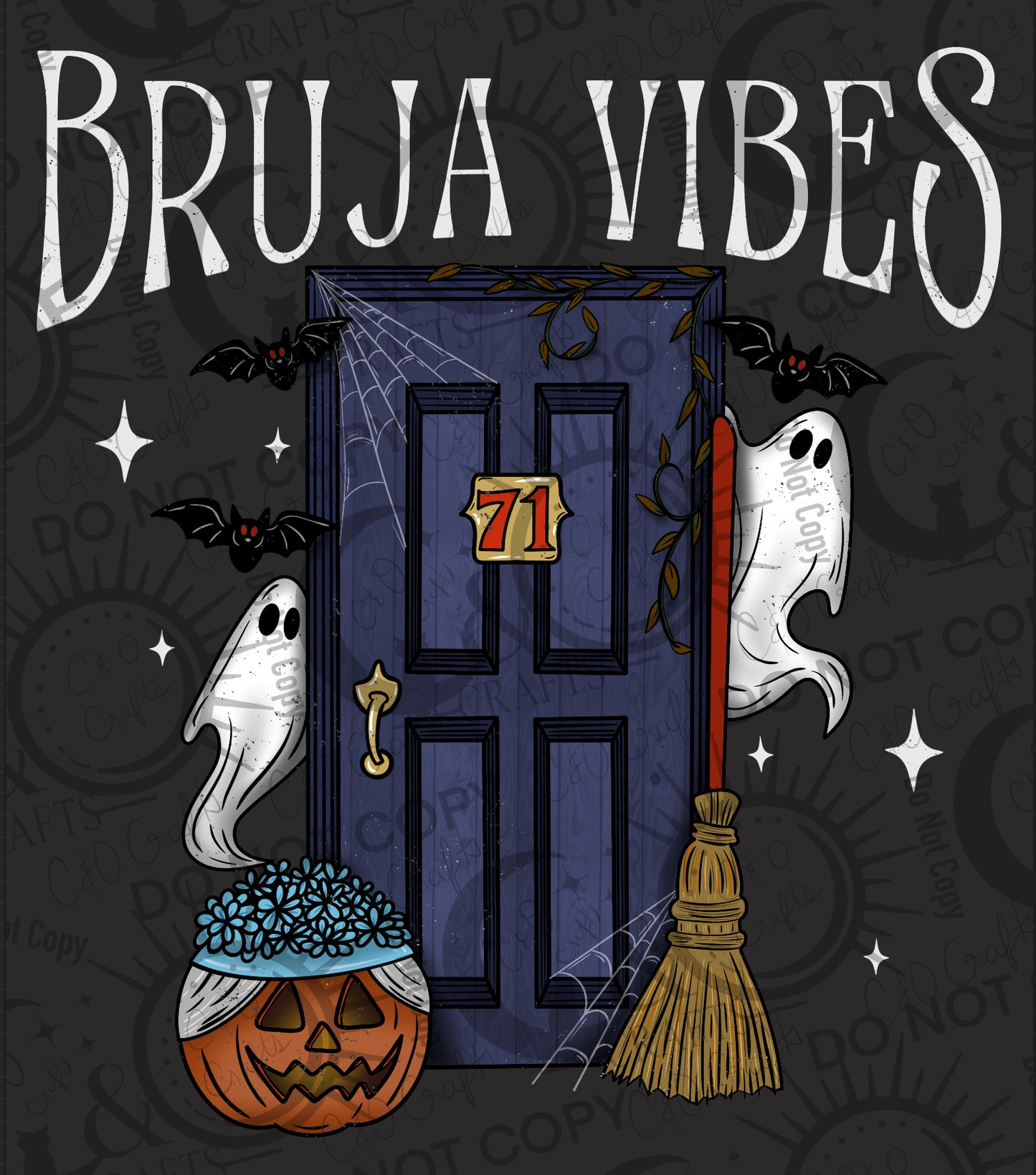 Bruja Vibes Inverted PNG