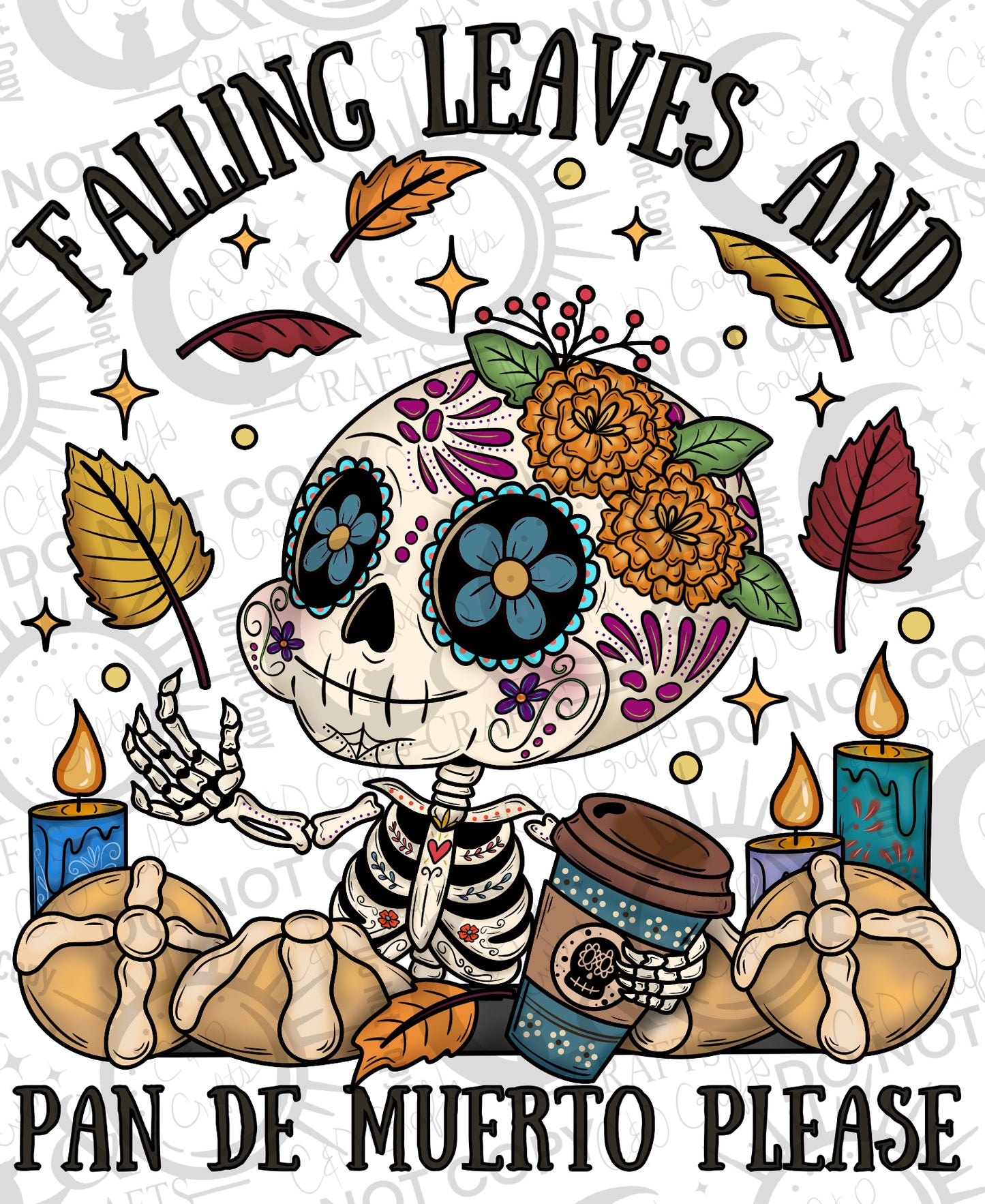 Día de Muertos Fall PNG