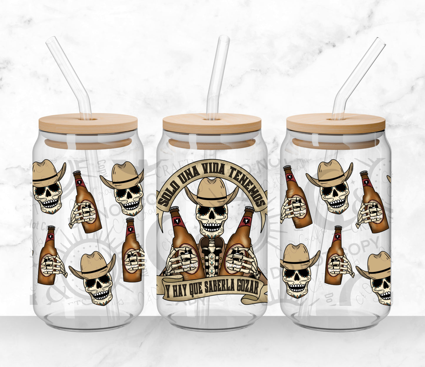 Cowboy Catrin 16oz PNG