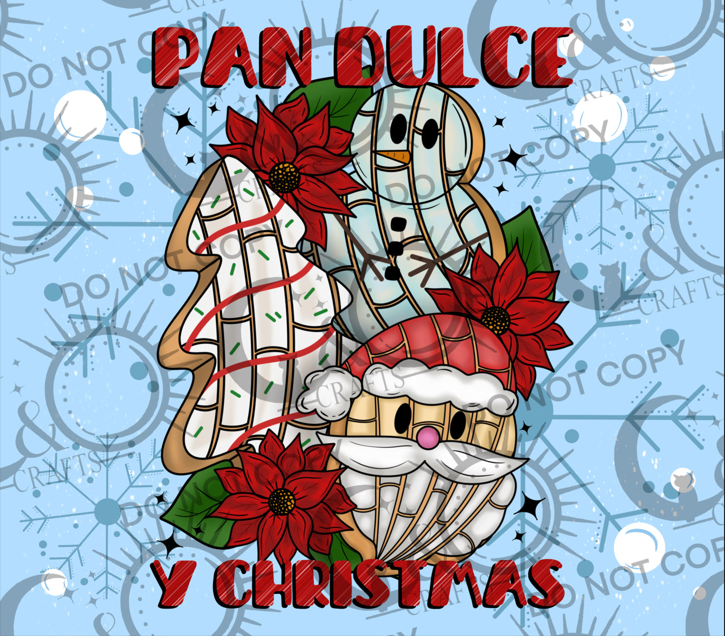 Pan Y Christmas 20oz Tumbler Wrap