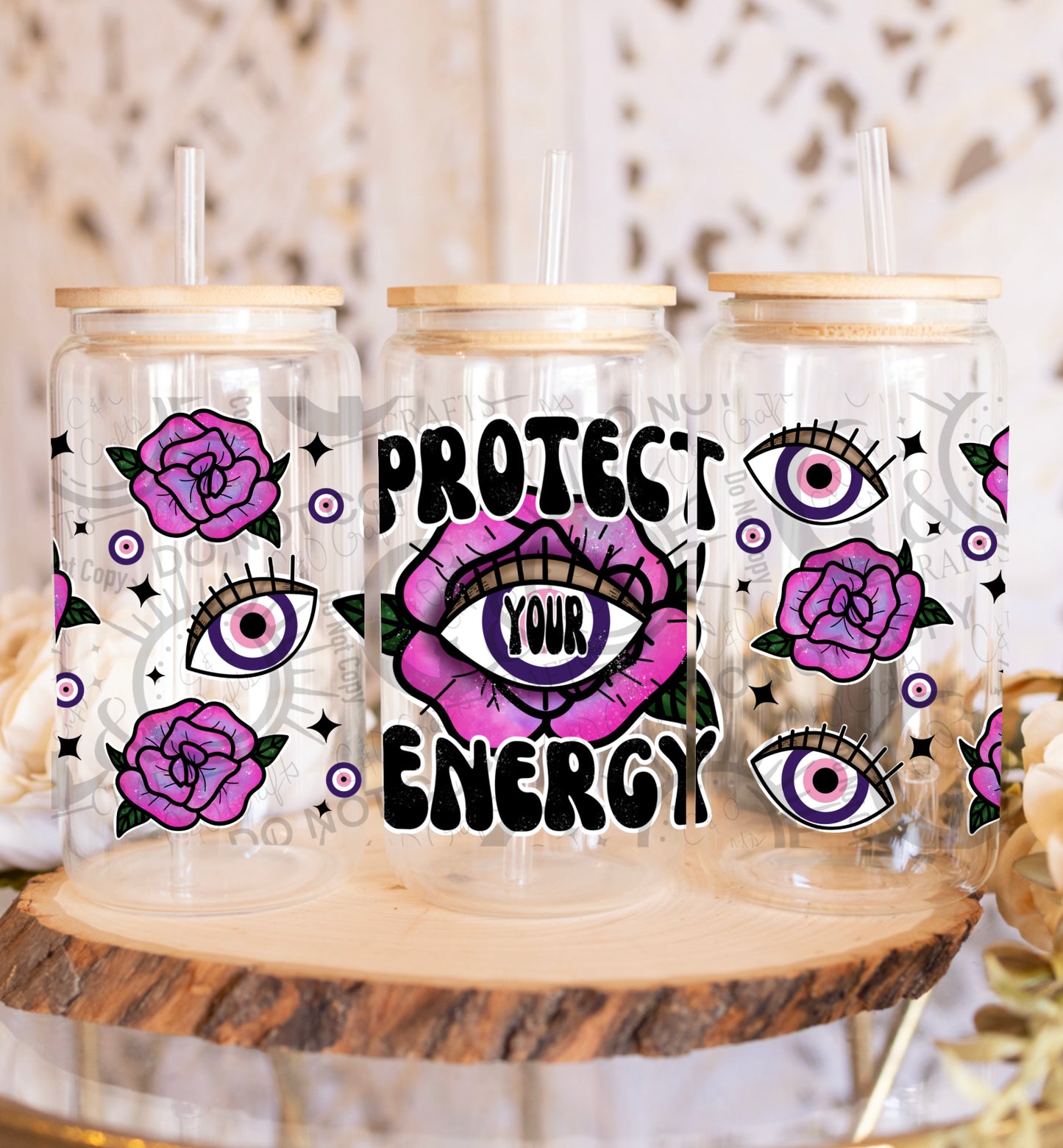 Pink Energy 16oz Wrap